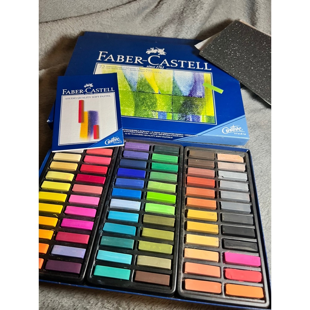 Faber-Castell Creative Studio 72 Soft Pastels Complete Artist Set With Box